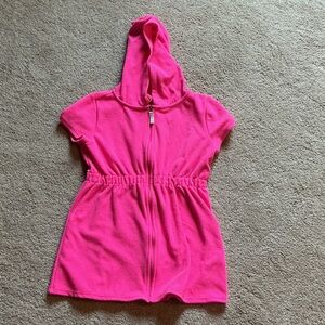 Lilly Pulitzer Vibrant Pink Hooded Dress